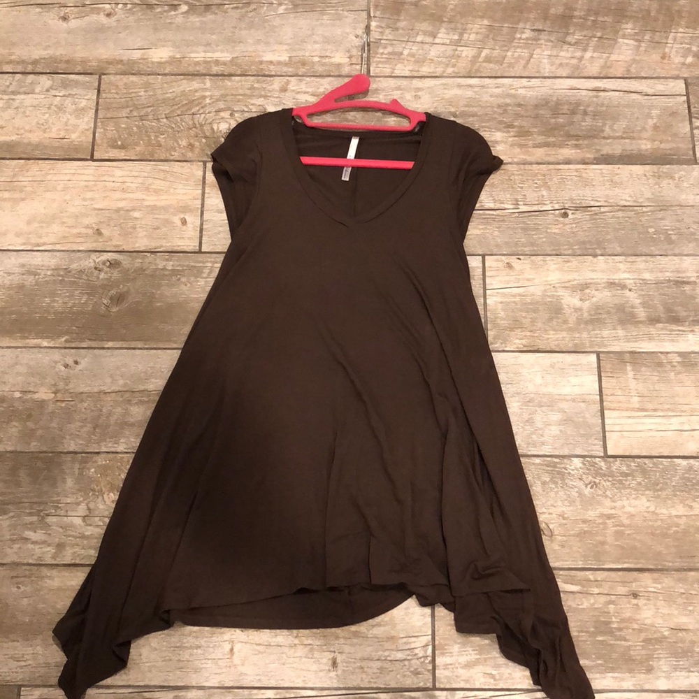 Brown T-shirt dress